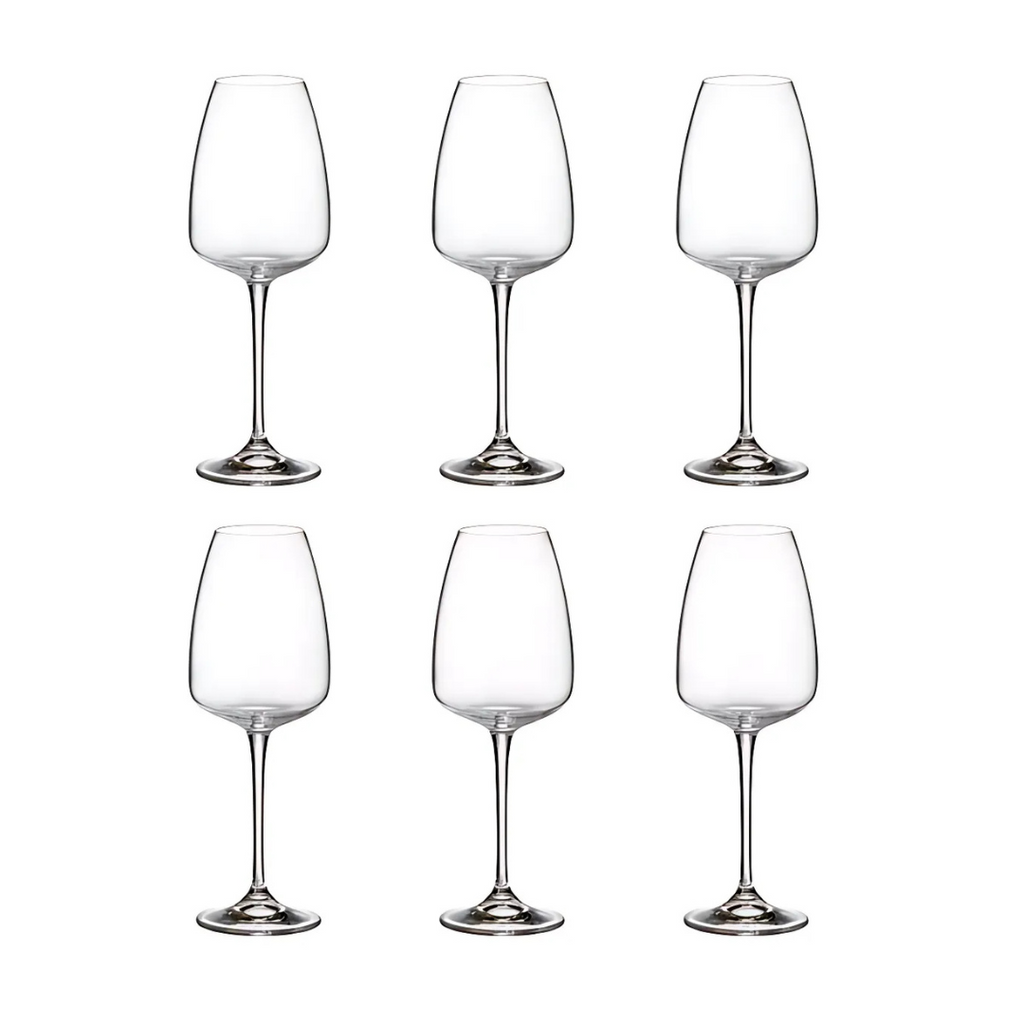 Jogo de 6 Taças para Vinho Dayhome Anser em Cristal  440ml