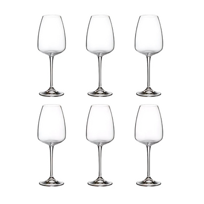 Jogo de 6 Taças para Vinho Dayhome Anser em Cristal  440ml