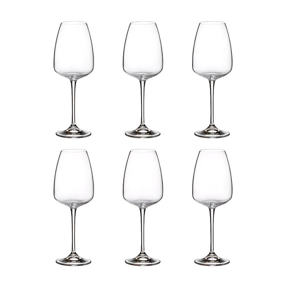 Jogo de 6 Taças para Vinho Dayhome Anser em Cristal  440ml