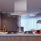 Coifa de Ilha Efficient Electrolux CE9IX 90cm Luz de Led Inox/Vidro 220V
