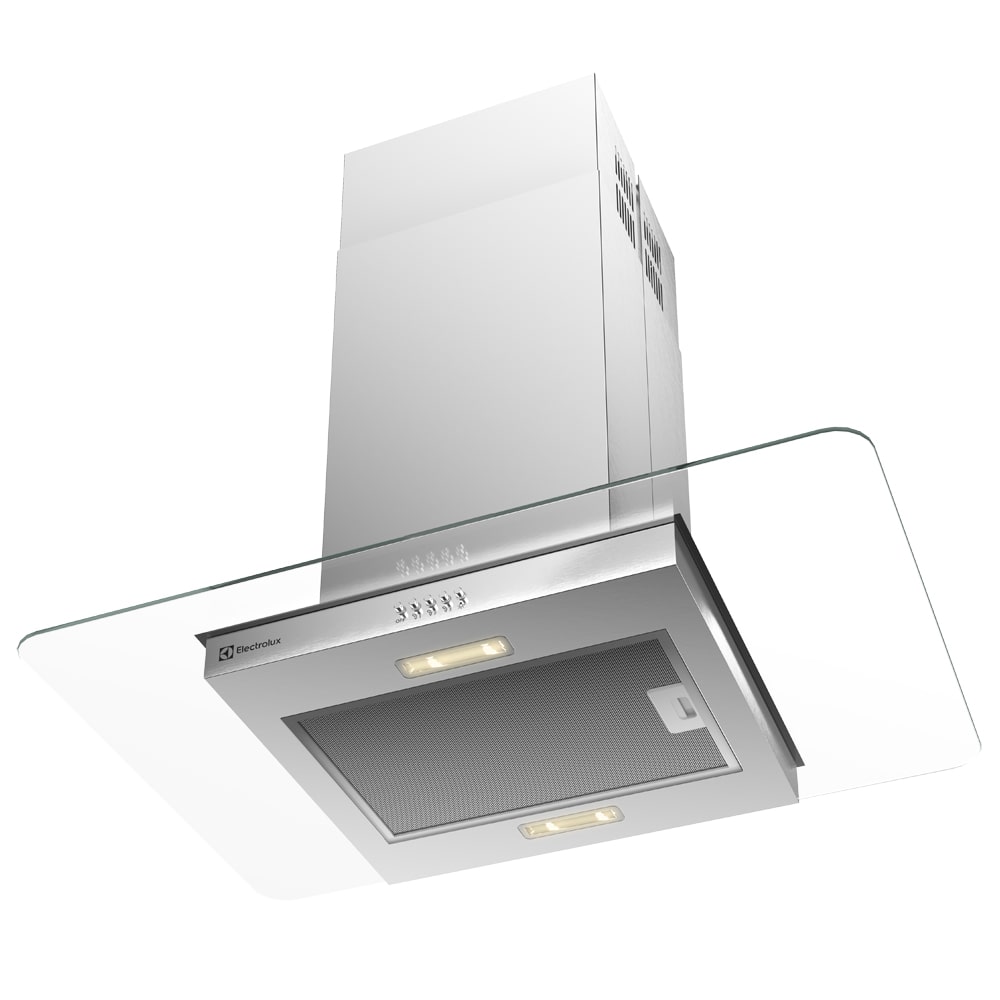 Coifa de Ilha Efficient Electrolux CE9IX 90cm Luz de Led Inox/Vidro 220V