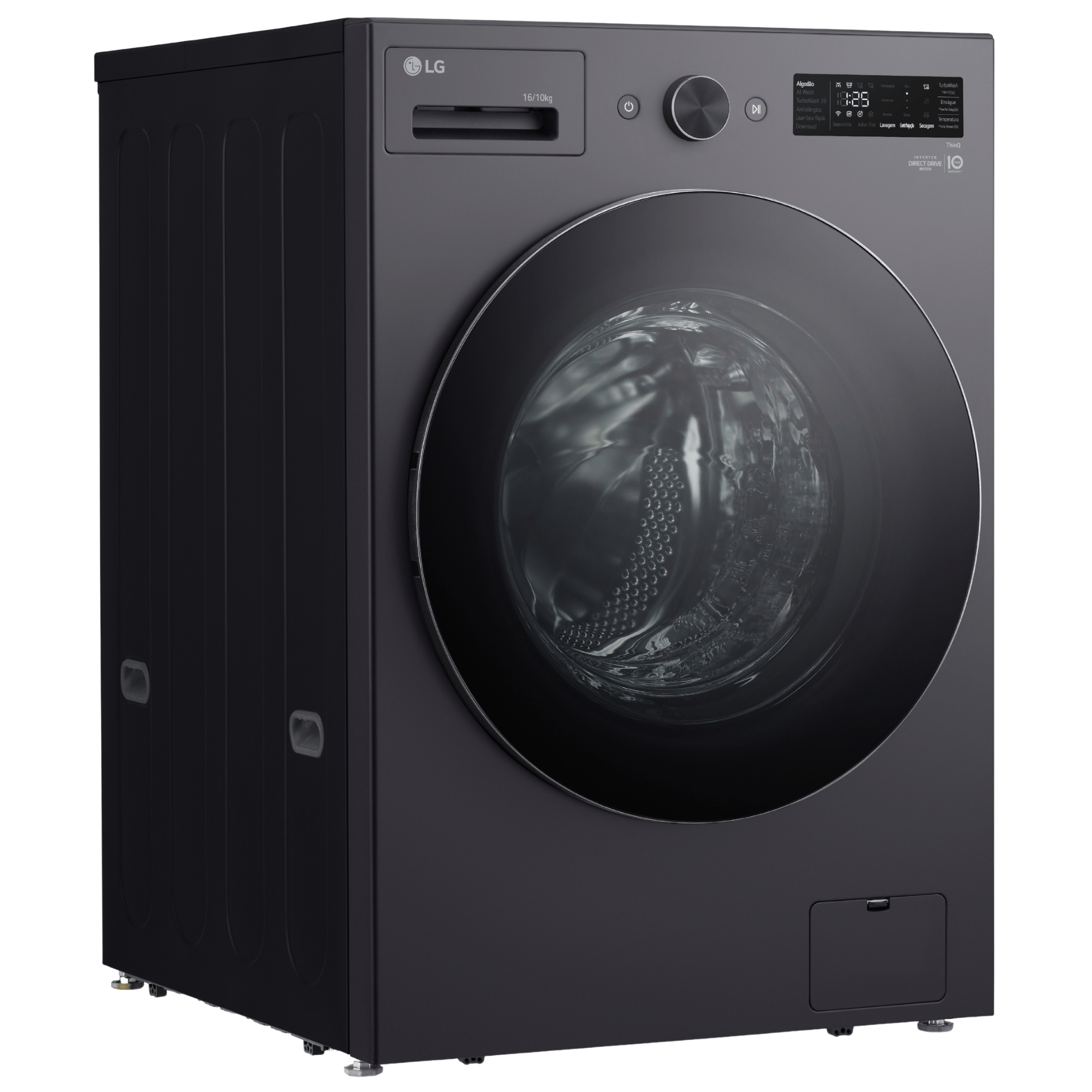 Lava e Seca Smart LG 16KG AI DD Black Inox 220V