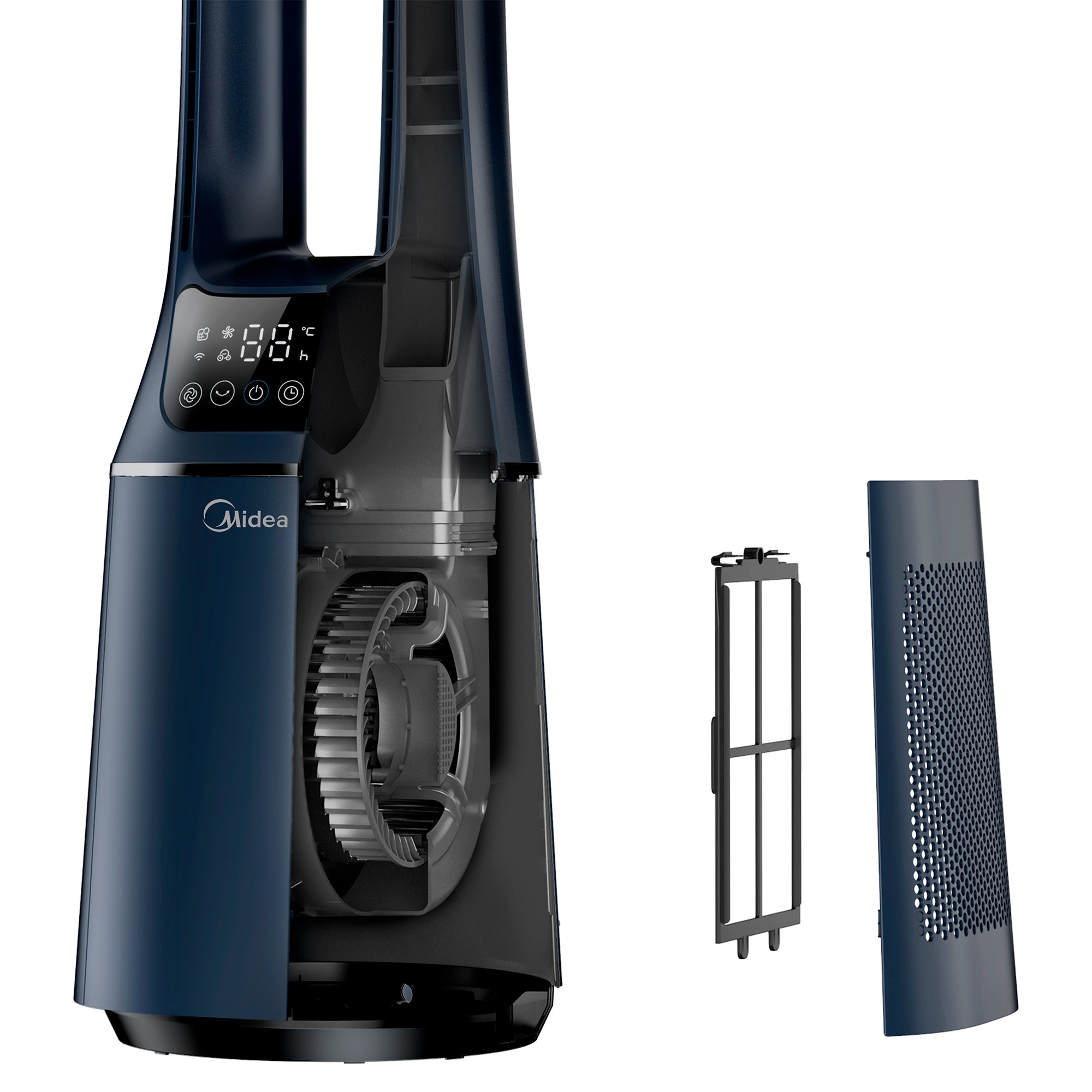 Ventilador de Torre Midea Smart Air Bladeless VTB180A3 Azul Escuro Bivolt