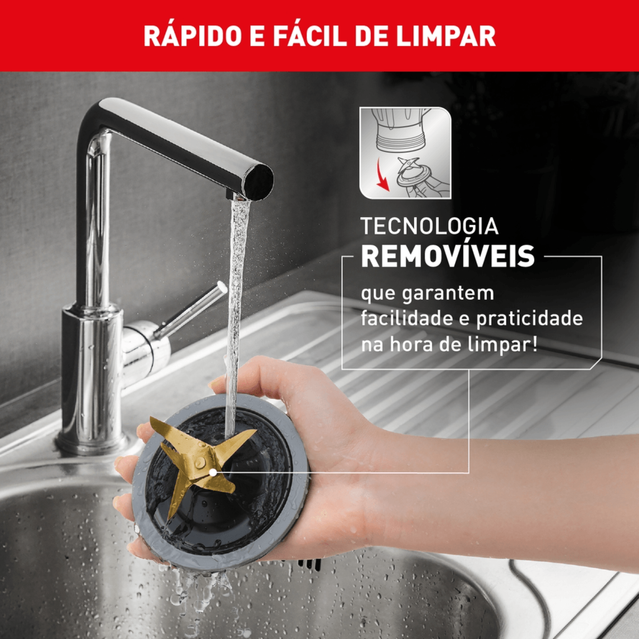 Liquidificador Arno 2L Ultraforce Pro LN93 Jarra em Vidro 1100W Inox 220V