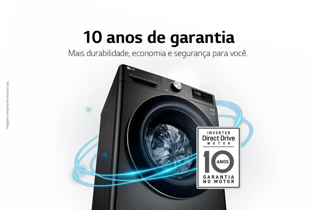 Lavadora e Secadora 17kg LG Torre WashTower AI DD Smart Black Inox 220V