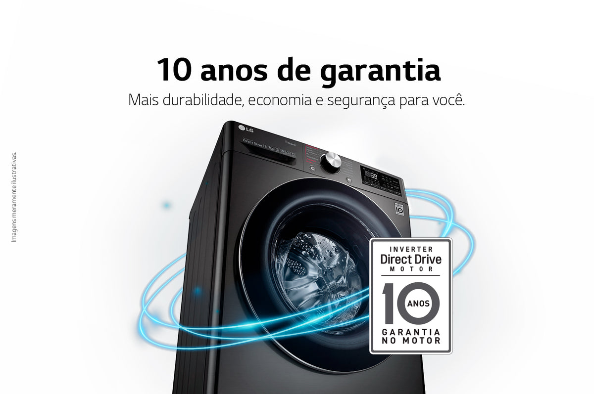 Lavadora e Secadora 17kg LG Torre WashTower AI DD Smart Black Inox 220V