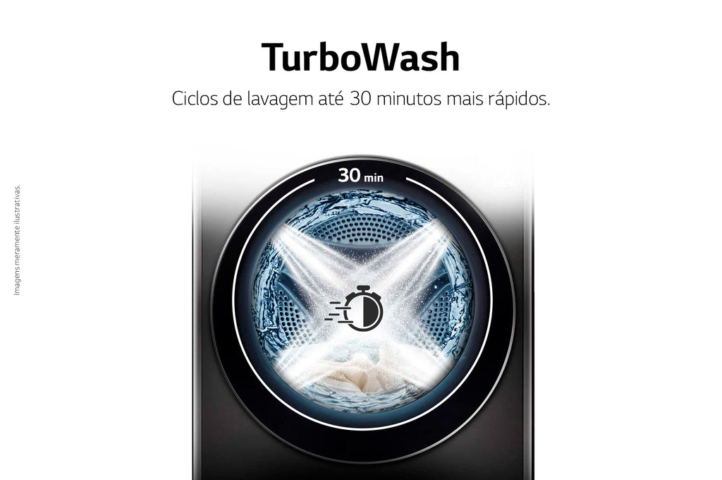 Lavadora e Secadora 17kg LG Torre WashTower AI DD Smart Black Inox 220V
