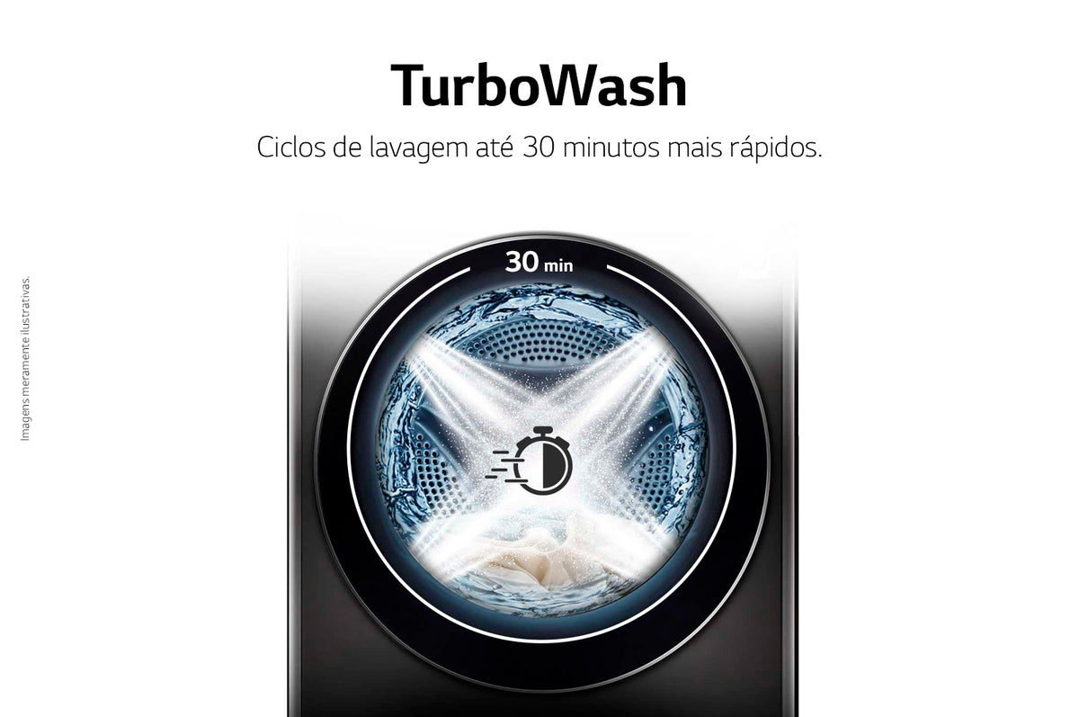 Lavadora e Secadora 17kg LG Torre WashTower AI DD Smart Black Inox 220V