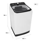 Lavadora de Roupas Midea 15KG Wave Agitador Branco 220V