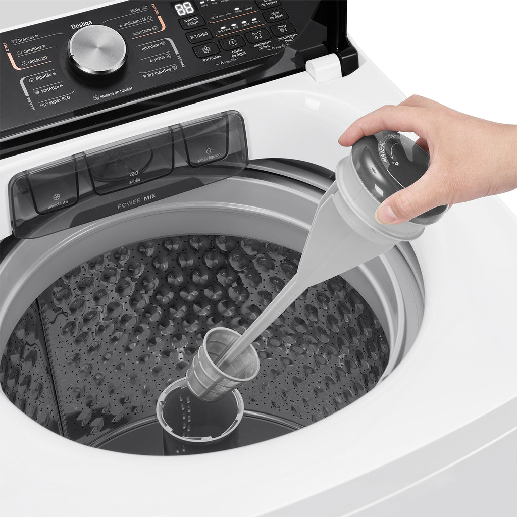 Lavadora de Roupas Midea 15KG Wave Agitador Branco 220V
