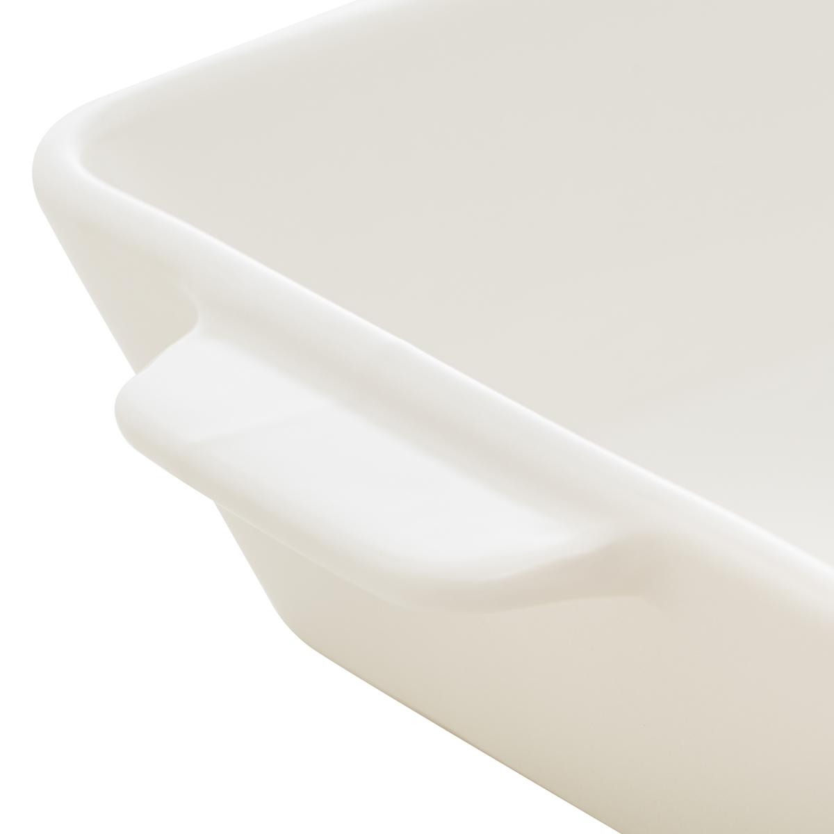 Refratário de Porcelana Coliseu com Alça 23,5cm Branco