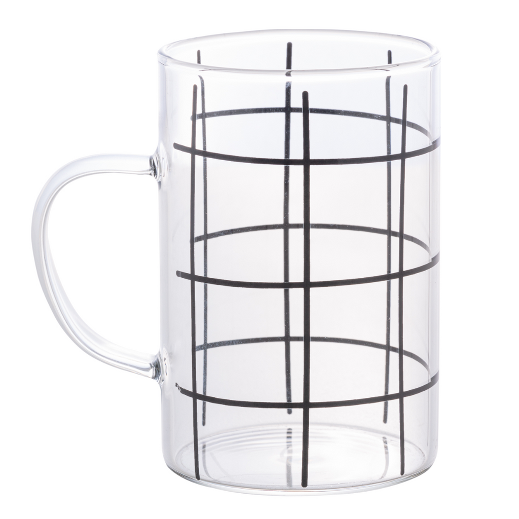 Caneca de Vidro Coliseu Stripes 280ml
