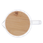 Jarra de Vidro  Coliseu Classic com Tampa de Bambu 500ml