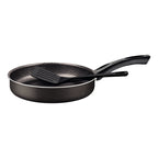 Frigideira Reta Tramontina Paris em Alumínio, Antiaderente Starflon Max com Espátula de Nylon 24 cm 2,0 L Chumbo