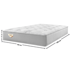 Colchão Blend Queen Ecoflex 158x198x31cm Molas Ensacadas PZ3 Prata