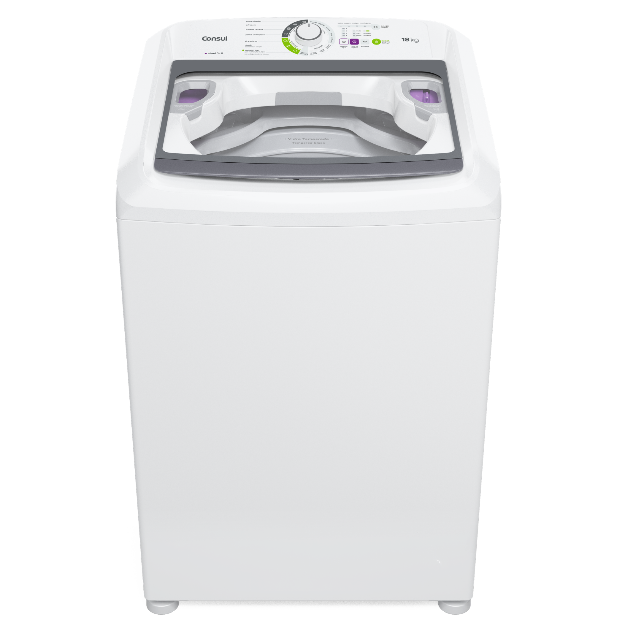 Lavadora de Roupas Consul 18Kg CWK18A Ciclo Edredom Branco 220V