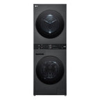 Lavadora e Secadora 14kg LG Torre WashTower AI DD Smart Black Inox 220V