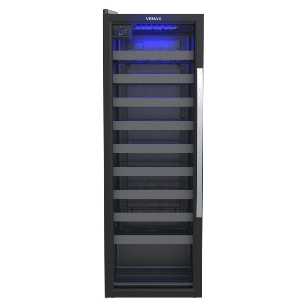 Adega Venax 50 Garrafas Piubella 1 Porta Invertida 19940 Preto 220V