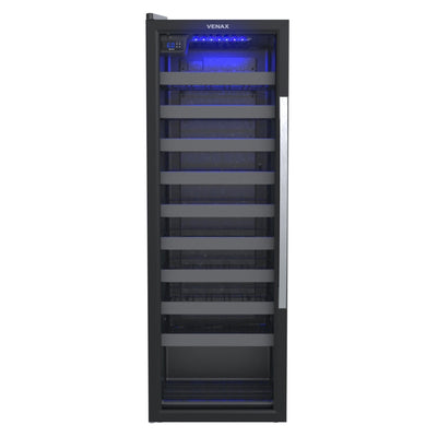 Adega Venax 50 Garrafas Piubella 1 Porta Invertida 19940 Preto 220V