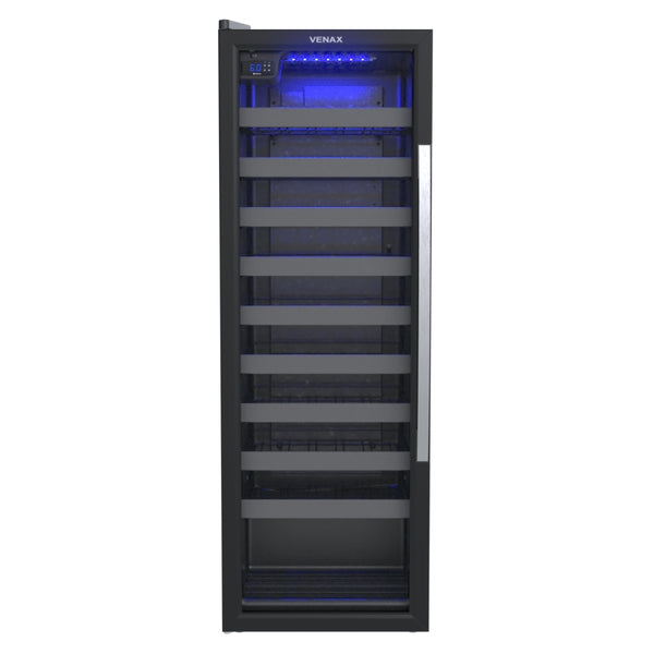 Adega Venax 50 Garrafas Piubella 1 Porta Invertida 19940 Preto 220V