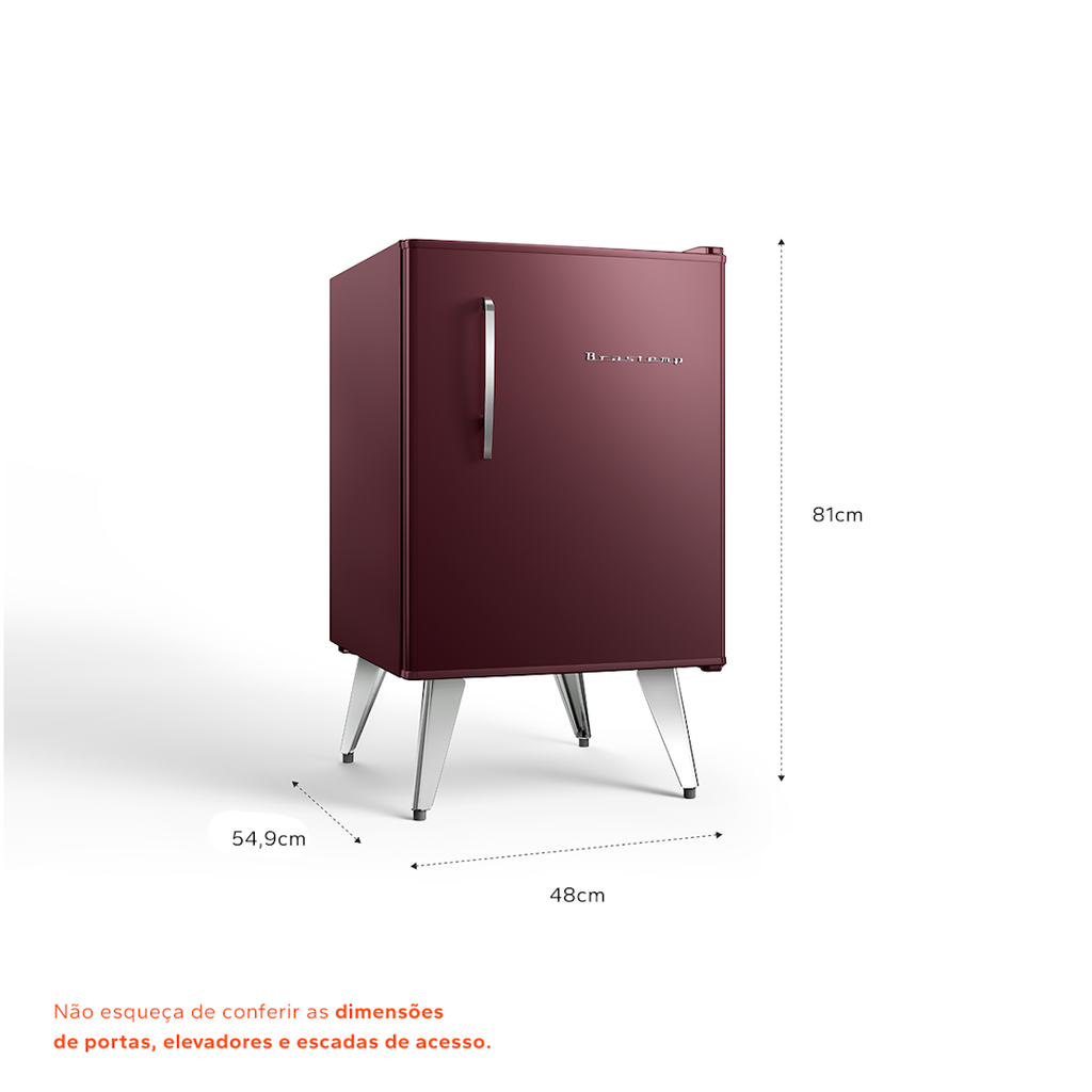 Frigobar Brastemp Retrô 76L BRA08HG Berinjela 220V
