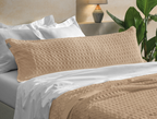 Fronha Altenburg Versalhes para BodyPillow 200 Fios 40x130cm Bege Caramelo