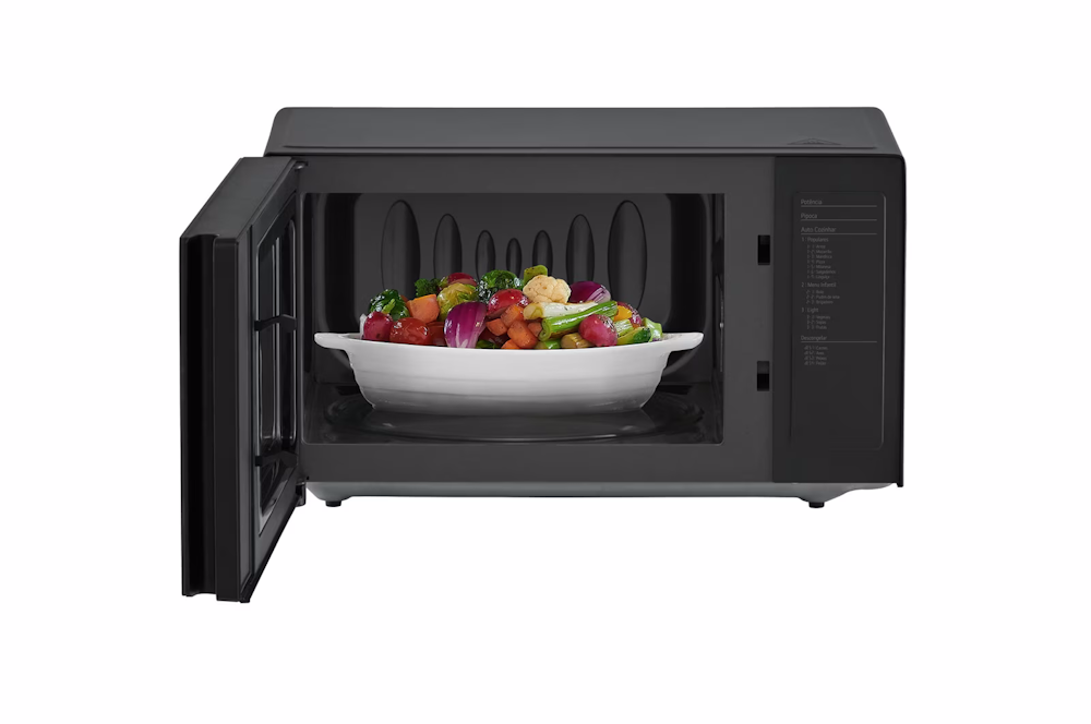 Micro-ondas LG 30L Revestimento EasyClean NeoChef Preto/Espelhado 220V