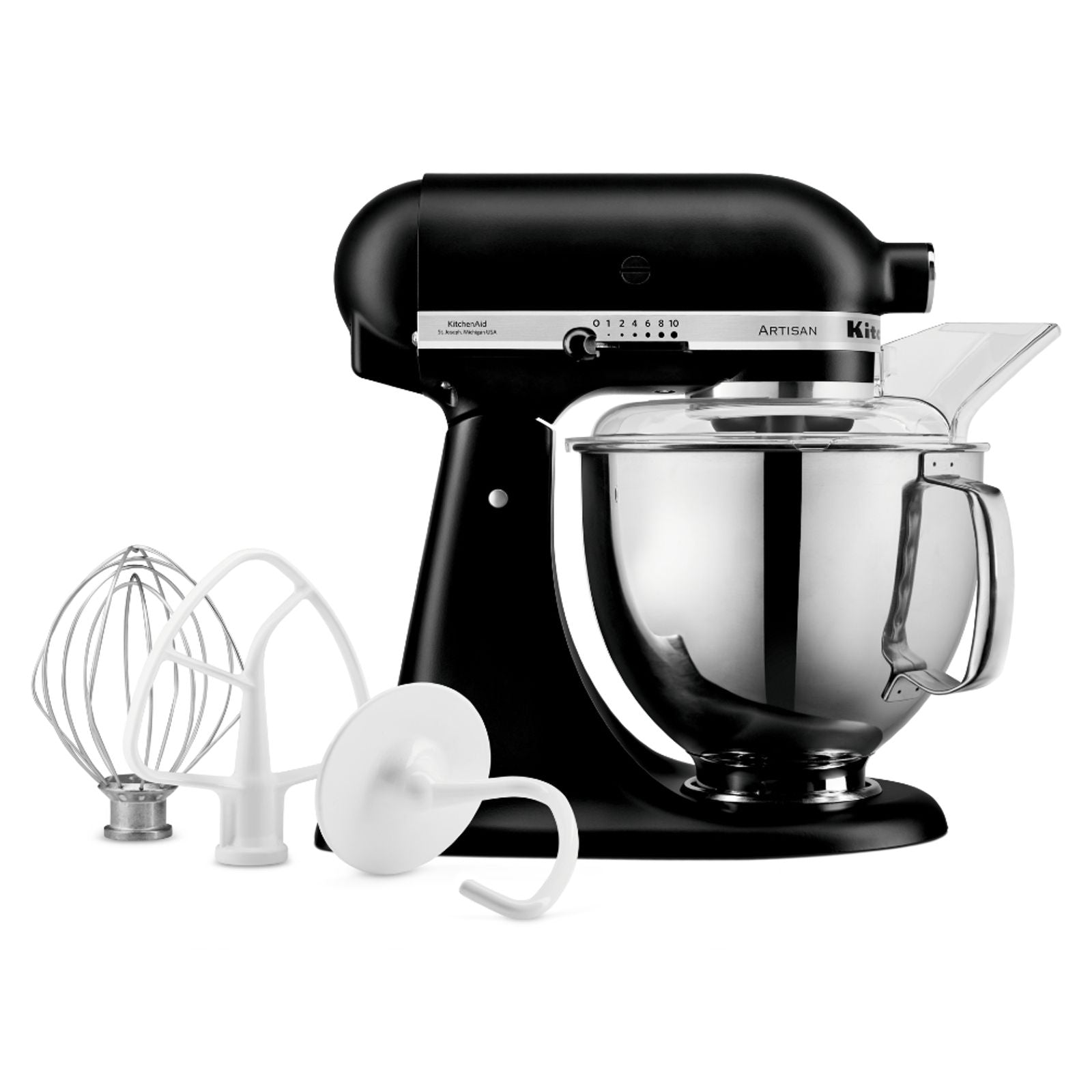 Batedeira Stand Mixer KitchenAid Artisan 10 Velocidades Black Matte 220V