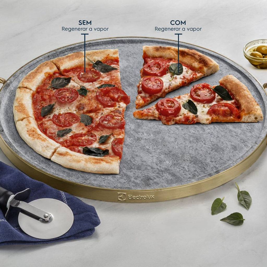Forno de Embutir Elétrico Electrolux 80L OE8EW Expert VaporBake Cinza 220V