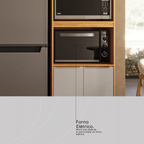 Paneleiro Torre Quente Plena Demóbile 100% MDF 70cm 4 Portas Cinamomo e Nude