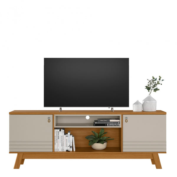Rack Colorado Linea 180cm Pés Retrô Pés Retrô Nature e Off White