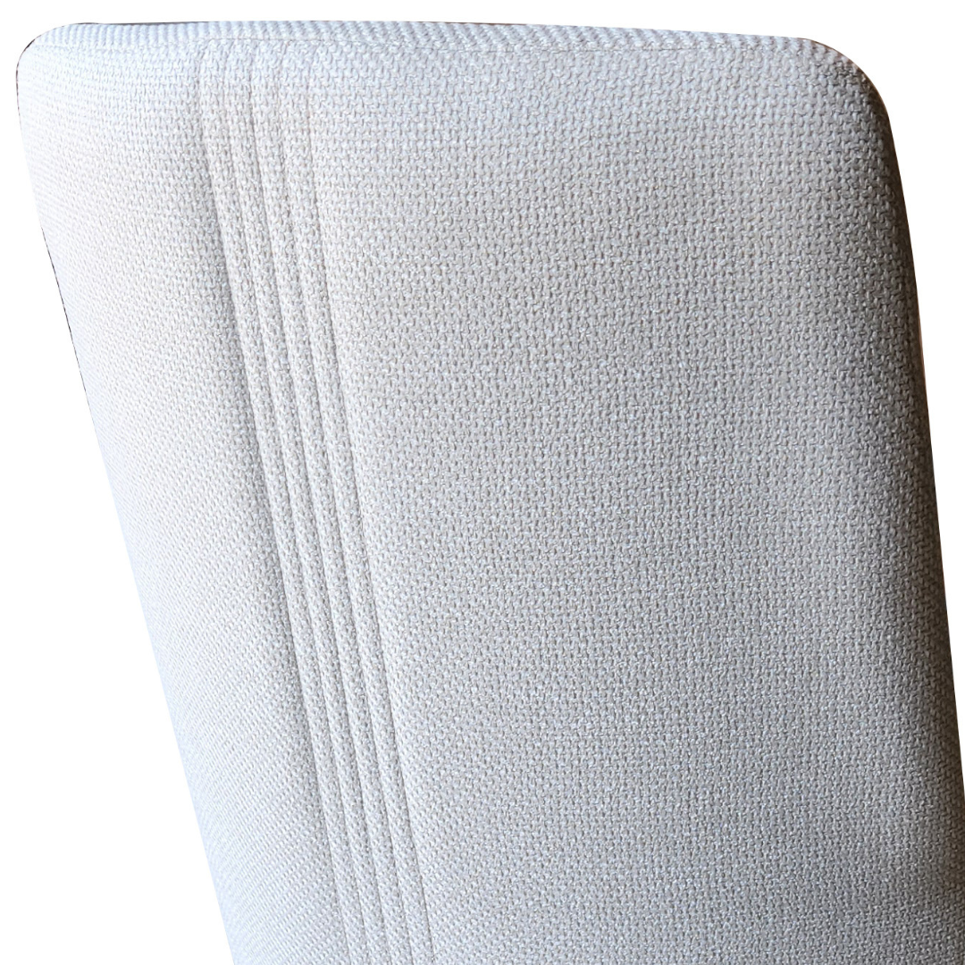Cadeira Lais Menegaz Noce Linho Off White