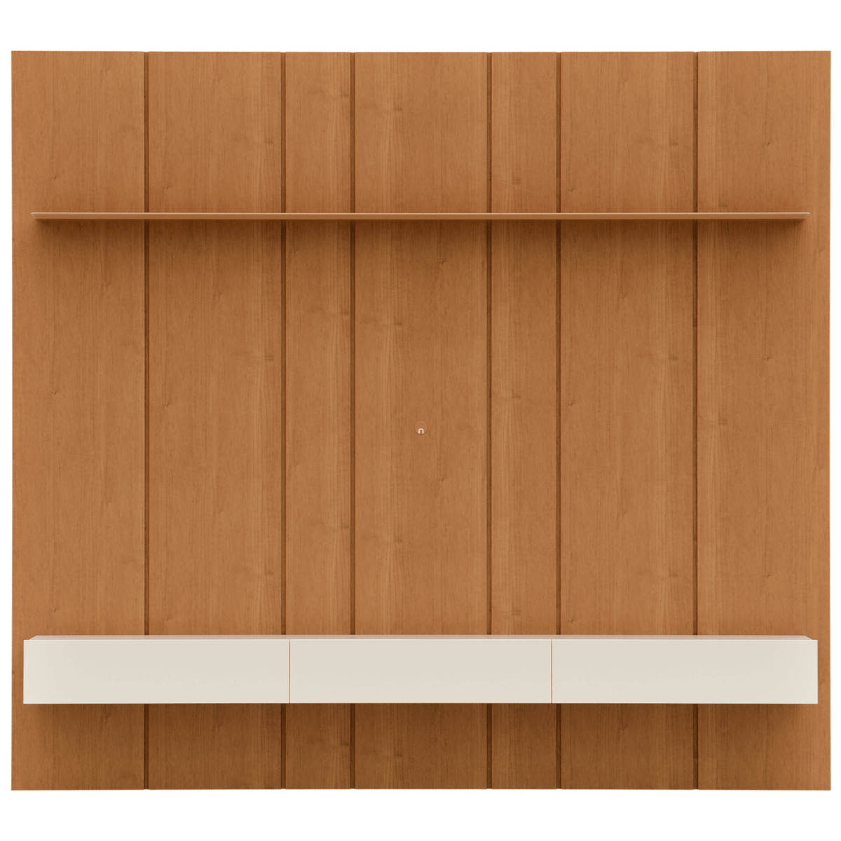 Home Painel Liso Slim Suspenso Imcal 184cm com Led Nature e Off White