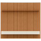 Home Painel Liso Slim Suspenso Imcal 184cm com Led Nature e Off White
