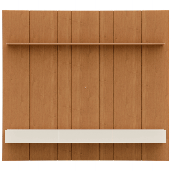 Home Painel Liso Slim Suspenso Imcal 184cm com Led Nature e Off White