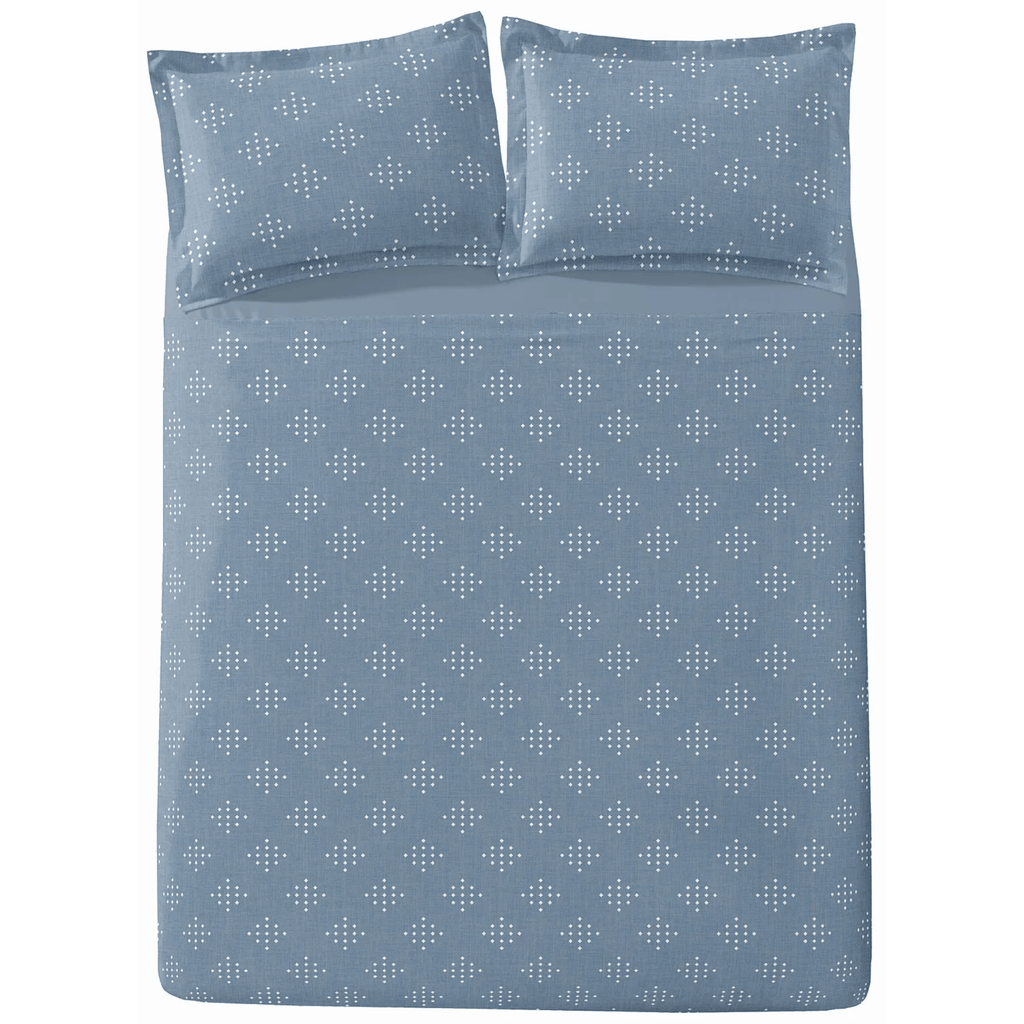 Jogo de Roupa de Cama Queen 4 Peças Hedrons Toque de Algodão Vector