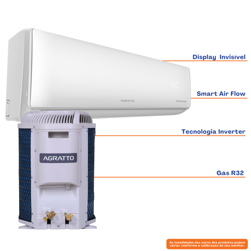 Ar-Condicionado Split Inverter LIV Agratto 9.000 BTUs Frio LCST9F-02I 220V