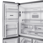 Refrigerador Brastemp 591L BRO90MK MultiDoor Inverter Água e Gelo na Porta Cor Inox 220V