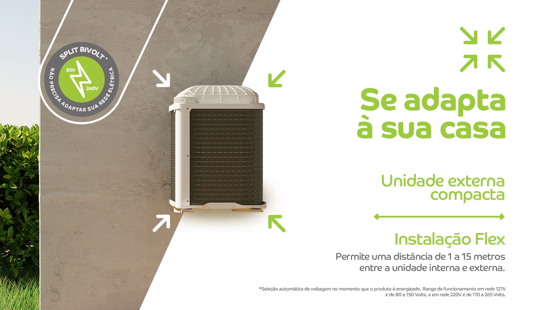 Ar-Condicionado Split Consul Triple Inverter 9000 BTUs Frio Bivolt