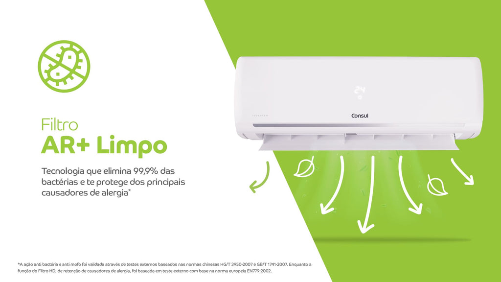 Ar-Condicionado Split Consul Triple Inverter 9000 BTUs Frio Bivolt
