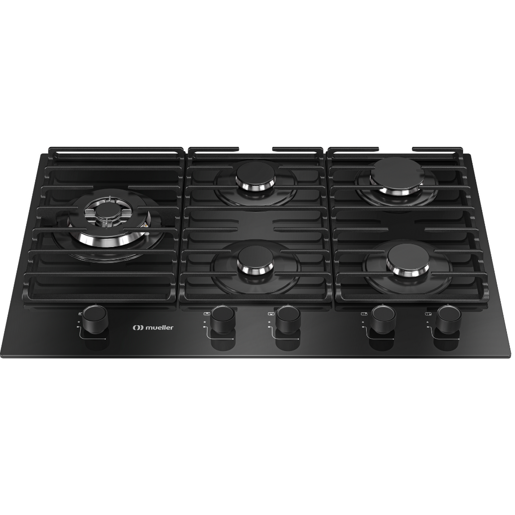Cooktop à Gás Mueller 5 Bocas MCG5BM Tripla Chama Bivolt