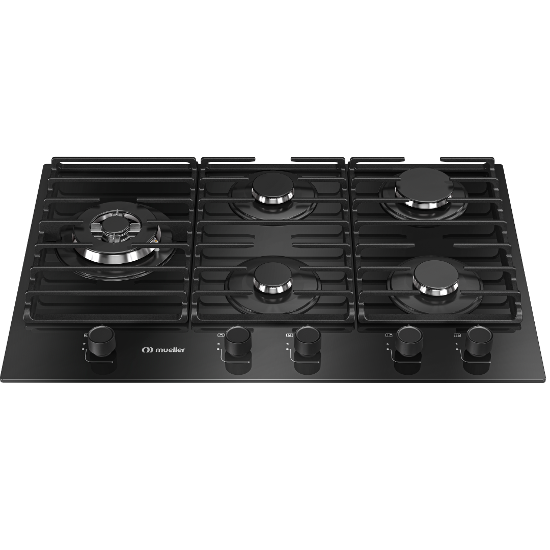 Cooktop à Gás Mueller 5 Bocas MCG5BM Tripla Chama Bivolt