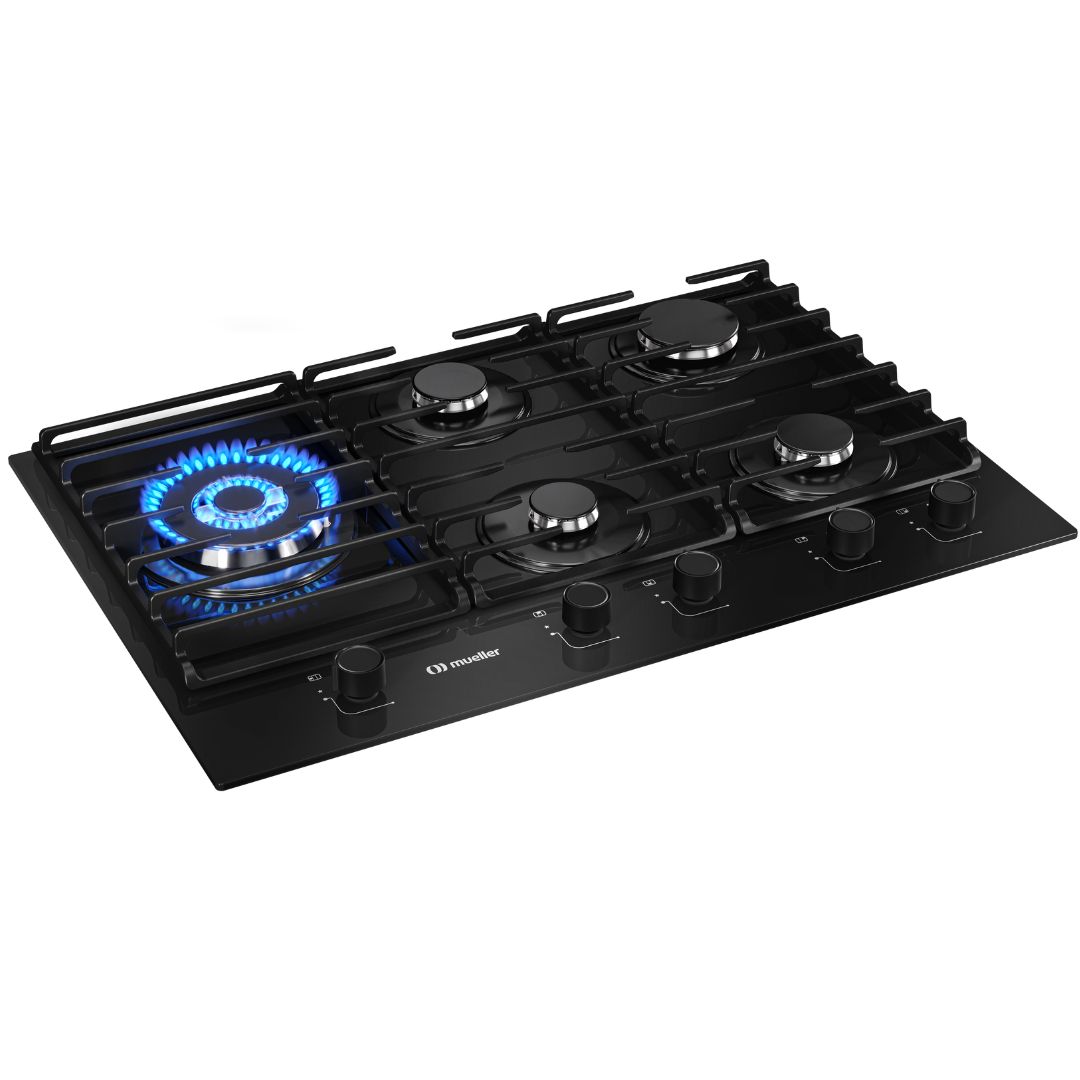 Cooktop à Gás Mueller 5 Bocas MCG5BM Tripla Chama Bivolt