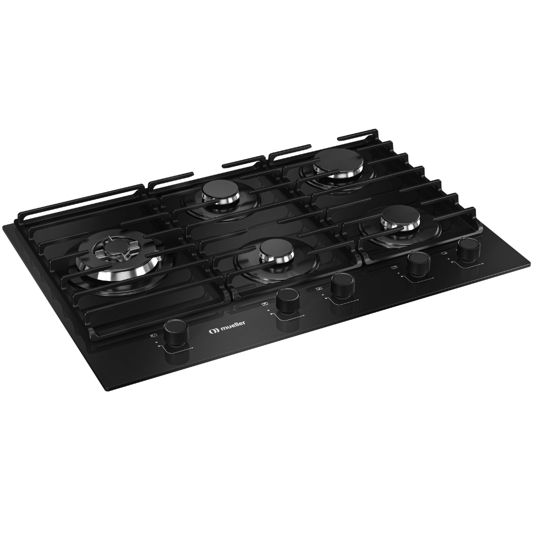 Cooktop à Gás Mueller 5 Bocas MCG5BM Tripla Chama Bivolt