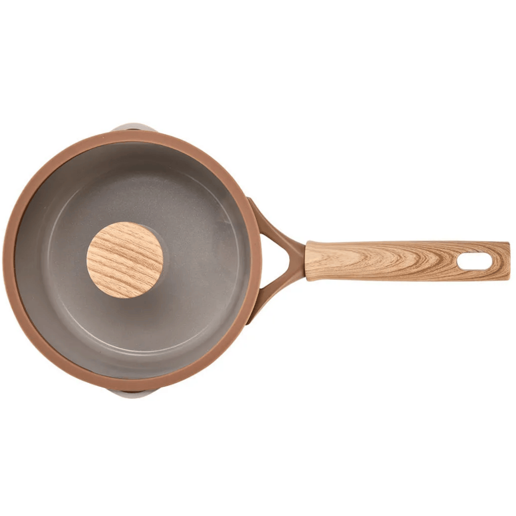 Jogo de Panelas Ceramic Life Brinox 5 Peças Indução Duna Terracota
