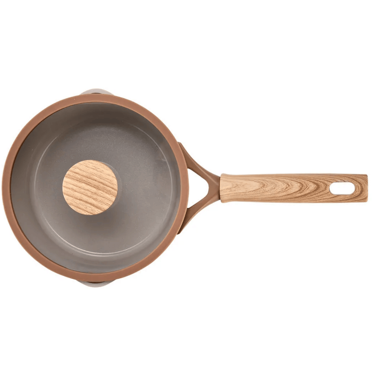 Jogo de Panelas Ceramic Life Brinox 5 Peças Indução Duna Terracota