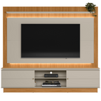 Home Guararapes Linea para TV 75'' com Led Nature e Off White