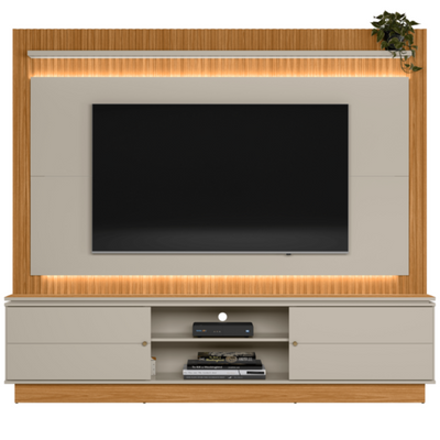Home Guararapes Linea para TV 75'' com Led Nature e Off White