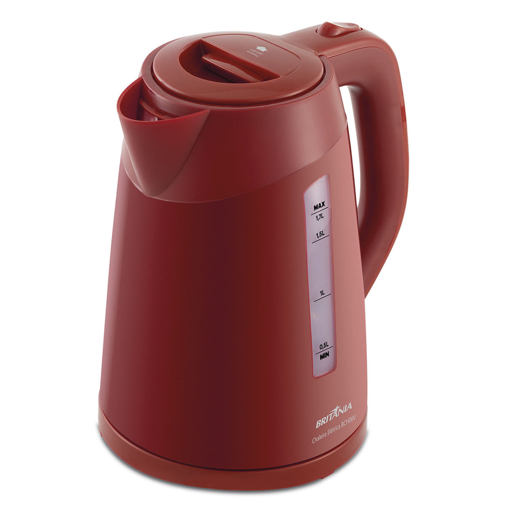 Chaleira Elétrica Britânia 1,7L BCH06V Vermelho 220V