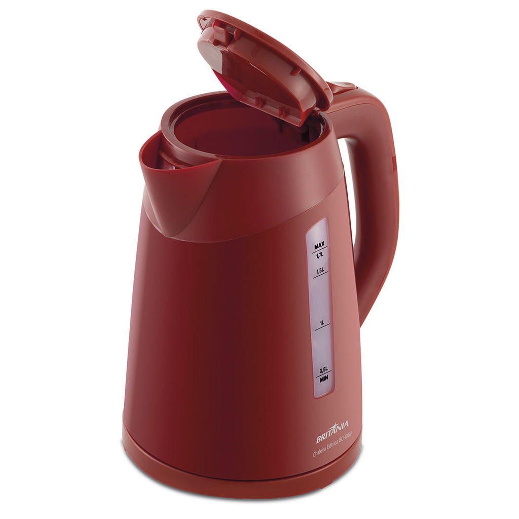Chaleira Elétrica Britânia 1,7L BCH06V Vermelho 220V